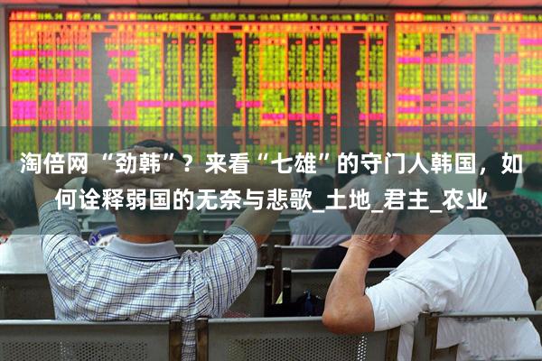 淘倍网 “劲韩”？来看“七雄”的守门人韩国，如何诠释弱国的无奈与悲歌_土地_君主_农业
