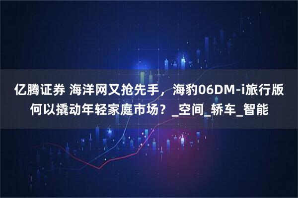 亿腾证券 海洋网又抢先手，海豹06DM-i旅行版何以撬动年轻家庭市场？_空间_轿车_智能